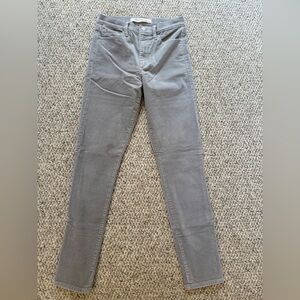 GAP Women's True Skinny Super High Rise Gray Pants